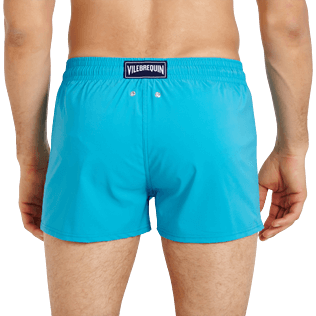 Uomo Classico corto Unita - Costume da bagno corto uomo stretch e aderente a tinta unita, Blu curacao supp1 Uomo Classico corto Unita - Costume da bagno corto uomo stretch e aderente a tinta unita, Blu curacao supp1