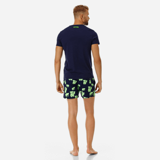 Men Others Printed - Men Cotton T-Shirt de Père en Fils, Navy backworn Men Others Printed - Men Cotton T-Shirt de Père en Fils, Navy backworn
