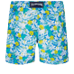 Men Others Printed - Men Swimwear Tropical Turtles Vintage, Lazulii blue back view