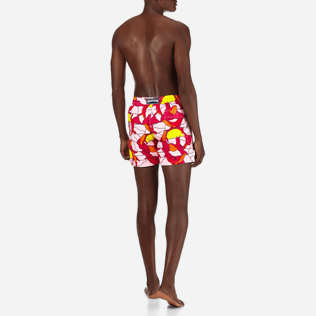 Hombre Clásico Estampado - Bañador con estampado Magic Whales para hombre, Shocking pink backworn Hombre Clásico Estampado - Bañador con estampado Magic Whales para hombre, Shocking pink backworn