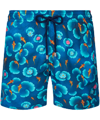 Men Stretch classic Printed - Men Stretch Swimwear Golden Carps - Web Exclusive, Navy front view