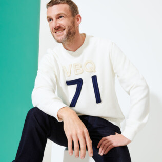 Men Others Solid - Men Crew Neck Sweater VBQ71, Off white supp6 Men Others Solid - Men Crew Neck Sweater VBQ71, Off white supp6