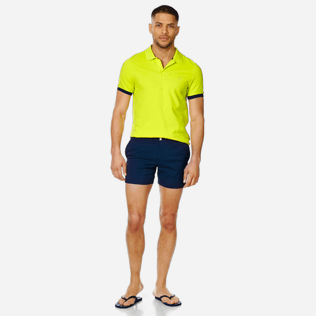 Homme CEINTURE PLATE Uni - Maillot de bain Homme Court Stretch Ceinture Plate Prince de Galles, Bleu nuit supp2 Homme CEINTURE PLATE Uni - Maillot de bain Homme Court Stretch Ceinture Plate Prince de Galles, Bleu nuit supp2