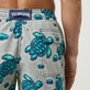 Men Classic Printed - Men Swim Trunks Turtles Jewels, Ming blue details view 2