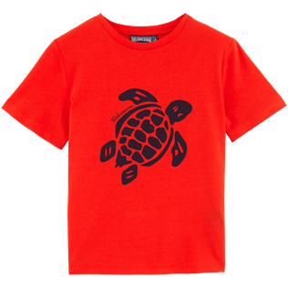 Boys Others Printed - Turtles Tee Shirt, Poppy red front Boys Others Printed - Turtles Tee Shirt, Poppy red front