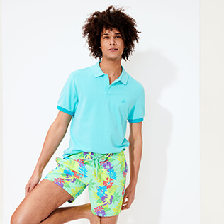 Homme AUTRES Uni - Polo en Piqué de Coton homme uni, Bleu lazuli supp4 Homme AUTRES Uni - Polo en Piqué de Coton homme uni, Bleu lazuli supp4