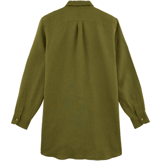 Donna Altri Unita - Camicia lunga in lino, Cachi back Donna Altri Unita - Camicia lunga in lino, Cachi back