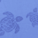 Toalla de playa en algodón orgánico Turtles Jacquard, Mar azul 