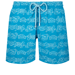 Uomo Ricamati Ricamato - Costume da bagno uomo ricamato Tulum - Edizione limitata, Seychelles front Uomo Ricamati Ricamato - Costume da bagno uomo ricamato Tulum - Edizione limitata, Seychelles front