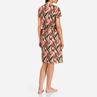 Femme AUTRES Imprimé - Robe portefeuille Femme Mini Paradise 3D, Nude backworn Femme AUTRES Imprimé - Robe portefeuille Femme Mini Paradise 3D, Nude backworn