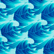 Maillot de bain garçon Micro Waves, Bleu lazuli 