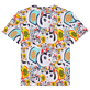 Uomo Altri Stampato - T-shirt uomo in cotone Maneki-neko, Bianco vista posteriore