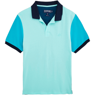 Men Polos Solid - Multicolor Cotton pique polo, Unique front Men Polos Solid - Multicolor Cotton pique polo, Unique front