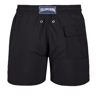 Hombre Clásico Liso - Bañador liso, Negro back Hombre Clásico Liso - Bañador liso, Negro back