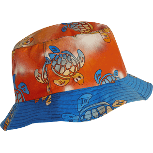 Altri Stampato - Cappello da pescatore unisex Ronde des Tortues Sunset - Vilebrequin x The Beach Boys, Multicolore vista frontale