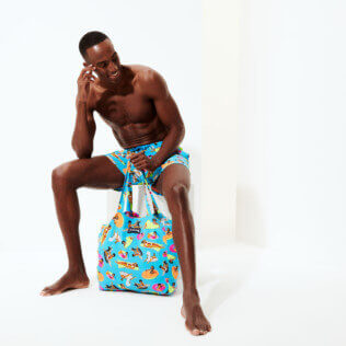 Others Printed - Tote Bag - Vilebrequin x Derrick Adams, Swimming pool supp3 Others Printed - Tote Bag - Vilebrequin x Derrick Adams, Swimming pool supp3