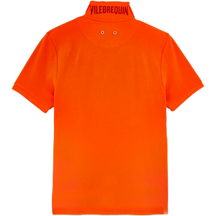 Men Others Solid - Men Cotton Pique Polo Shirt Solid, Clementine back Men Others Solid - Men Cotton Pique Polo Shirt Solid, Clementine back