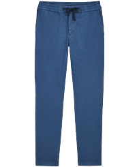 Uomo Altri Unita - Pantaloni da jogging uomo in gabardine, Blu marine vista frontale