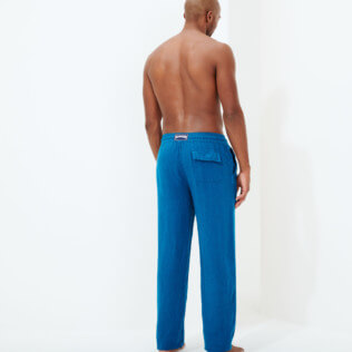 Hombre Autros Liso - Pantalón de lino liso para hombre, Goa backworn Hombre Autros Liso - Pantalón de lino liso para hombre, Goa backworn