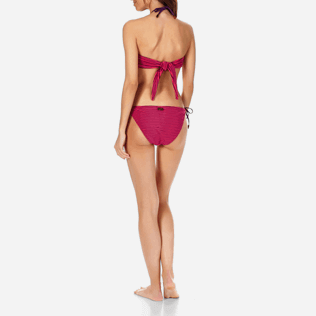 Damen Klassische Höschen Grafisch - Gestreifte Bikinihose aus Frottee für Damen, Amethyst backworn Damen Klassische Höschen Grafisch - Gestreifte Bikinihose aus Frottee für Damen, Amethyst backworn