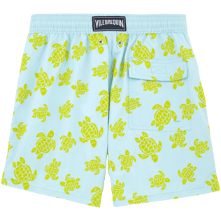 Hombre Corte Clásico Estampado - Bañador con estampado Flocked Turtles, Bleu givre back Hombre Corte Clásico Estampado - Bañador con estampado Flocked Turtles, Bleu givre back