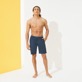 Uomo Altri Unita - Bermuda jogging uomo in gabardine, Blu marine vista frontale indossata