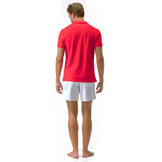 Hombre Camisa de polo Liso - Polo en piqué de algodón, Amapola supp2 Hombre Camisa de polo Liso - Polo en piqué de algodón, Amapola supp2
