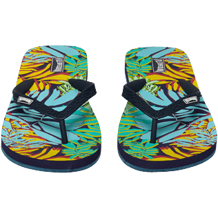 Women Others Printed - Women Flip Flops Jungle, Midnight blue frontworn Women Others Printed - Women Flip Flops Jungle, Midnight blue frontworn