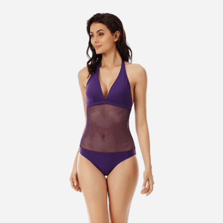 Donna Intero Unita - Costume intero donna Solid Net, Amaranto frontworn Donna Intero Unita - Costume intero donna Solid Net, Amaranto frontworn