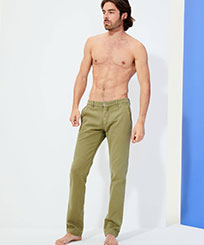 Men Others Solid - Men Chino Pants, Fern front worn view