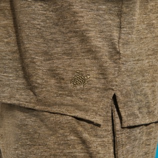 Uomo Altri Unita - Camicia unisex in lino tinta unita, Pepper heather dettagli vista 2