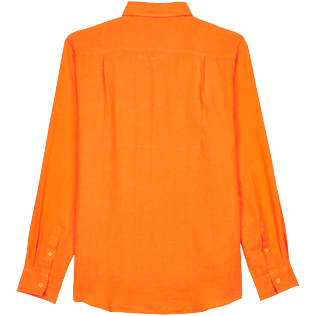Homme AUTRES Uni - Chemise en Lin homme unie, Abricot back Homme AUTRES Uni - Chemise en Lin homme unie, Abricot back