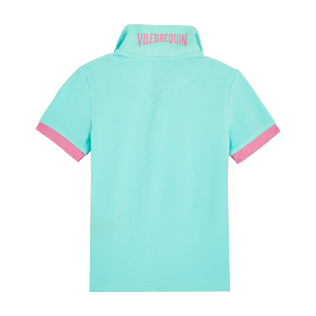 Boys Others Solid - Cotton Boys Polo Shirt Solid, Acqua back Boys Others Solid - Cotton Boys Polo Shirt Solid, Acqua back