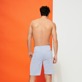 Men Others Graphic - Men Chino Micro Stripes Bermuda Shorts, Pastel back worn view