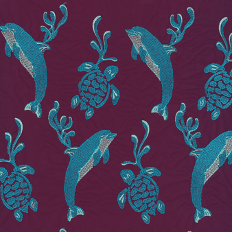 Men Swim Trunks Embroidered 2000 Vie Aquatique - Limited Edition, Kerala print
