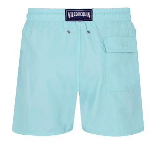 Men Classic Embroidered - Men Swim Trunks Placed Embroidery Infinite Turtles, Acqua back Men Classic Embroidered - Men Swim Trunks Placed Embroidery Infinite Turtles, Acqua back
