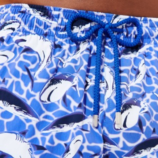 男款 Long classic 印制 - 男士 2009 Les Requins 长款泳裤, Sea blue 细节视图1