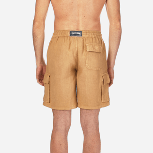 Men Others Solid - Men Cargo Linen Bermuda Shorts Solid, Hazelnut supp2 Men Others Solid - Men Cargo Linen Bermuda Shorts Solid, Hazelnut supp2