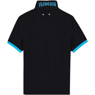 Homme AUTRES Uni - Polo en Coton Homme Uni, Noir back Homme AUTRES Uni - Polo en Coton Homme Uni, Noir back
