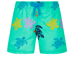 Boys Others Printed - Boys Swim Trunks Ronde Des Tortues Multicolore, Nenuphar front view