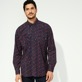 Men Others Printed - Men Corduroy Overshirt Micro Ronde Tortues, Navy details view 4