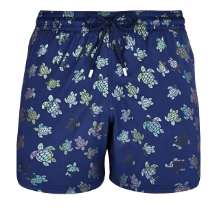 Männer Klassische Moorea Bedruckt - Mordoré Stretch-Bademode für Herren, Marineblau front Männer Klassische Moorea Bedruckt - Mordoré Stretch-Bademode für Herren, Marineblau front