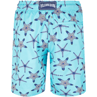 Hombre Clásico largon Estampado - Men Long Ultra-light and packable Swimwear Starfish Dance, Lazulii blue back Hombre Clásico largon Estampado - Men Long Ultra-light and packable Swimwear Starfish Dance, Lazulii blue back