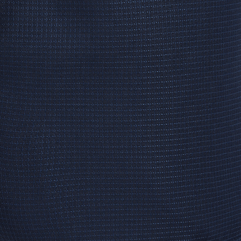 Maillot de bain court homme en laine mérinos Micro Carreaux - Vilebrequin x The Woolmark Company Bleu marine imprimé