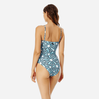 Femme UNE PIECE Imprimé - Maillot de bain Une pièce Bustier Femme Oursinade, Bleu marine backworn Femme UNE PIECE Imprimé - Maillot de bain Une pièce Bustier Femme Oursinade, Bleu marine backworn