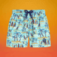 Boys Others Printed - Boys Swim Trunks Palms & Surfs - Vilebrequin x The Beach Boys, Lazulii blue front view