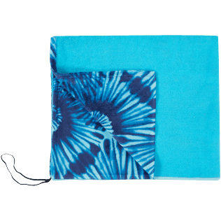 Others Printed - Beach Towel Nautilus Tie And Dye, Azure back view