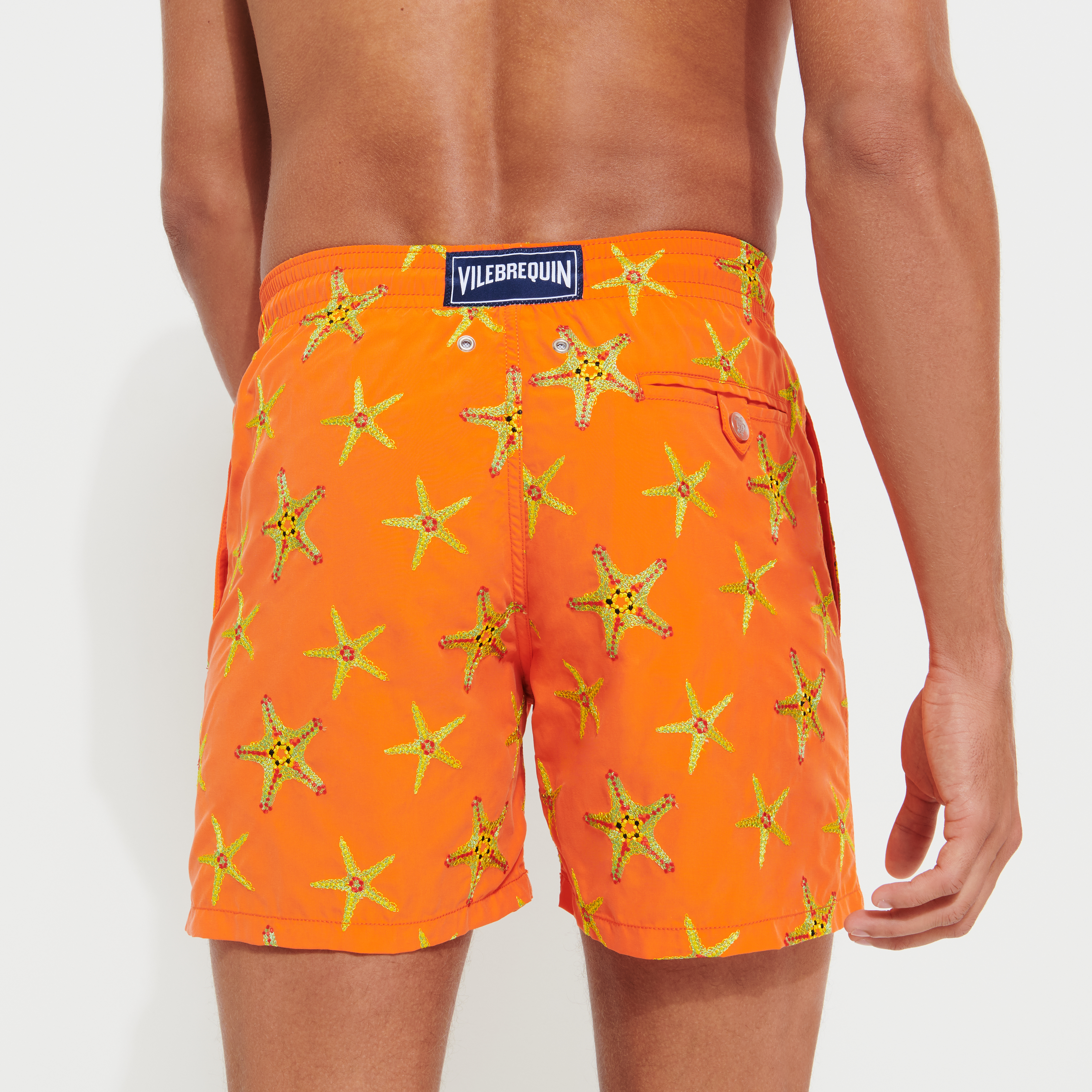 Vilebrequin Kids logo-patch starfish-print Swimming Shorts - Farfetch