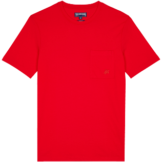 Hombre Autros Liso - Camiseta de algodón orgánico de color liso para hombre, Peppers vista frontal
