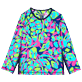 Andere Bedruckt - Langärmeliger 2021 Neo Turtles Rashguard für Kinder, Marineblau Vorderansicht Andere Bedruckt - Langärmeliger 2021 Neo Turtles Rashguard für Kinder, Marineblau Vorderansicht